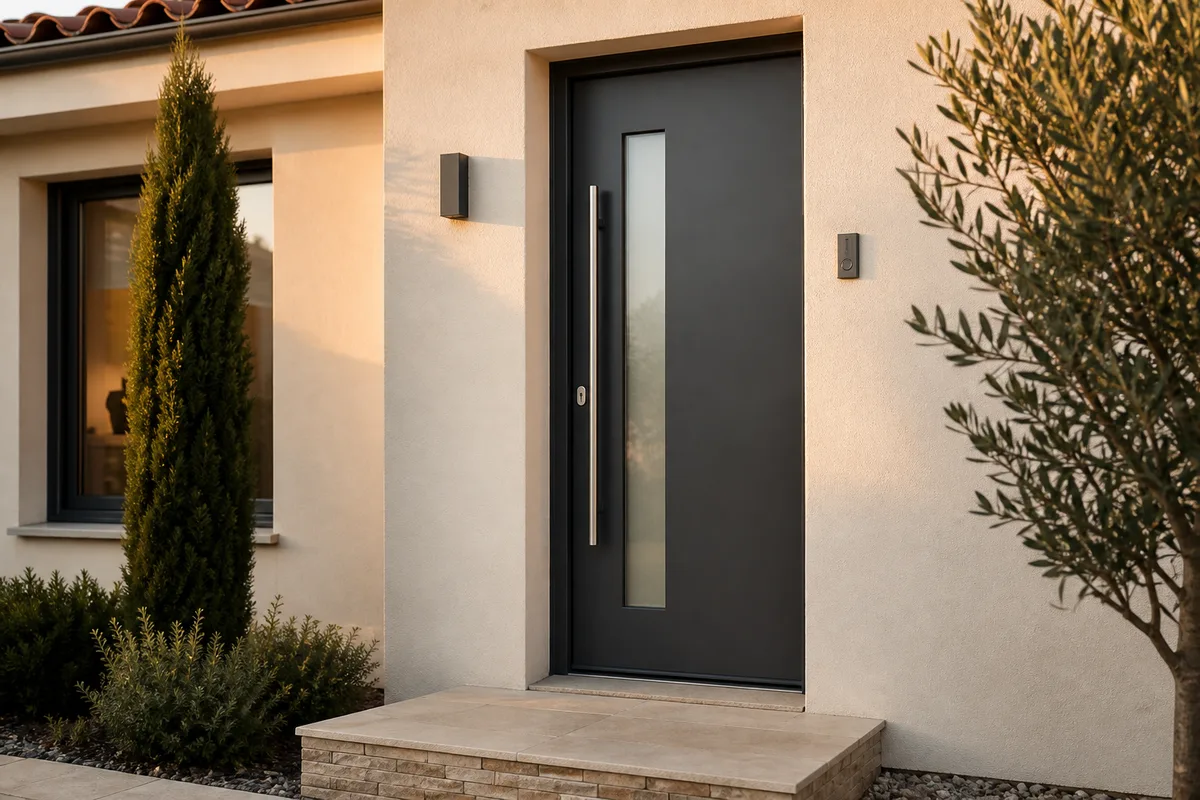 Porte d'entrée aluminium : le bon choix en rénovation ?